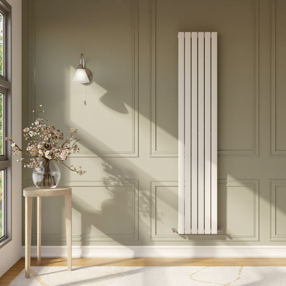 5 Column Radiator Square Edingale Vertical Single Panel Radiator, Square Design - Choice of Siz ...