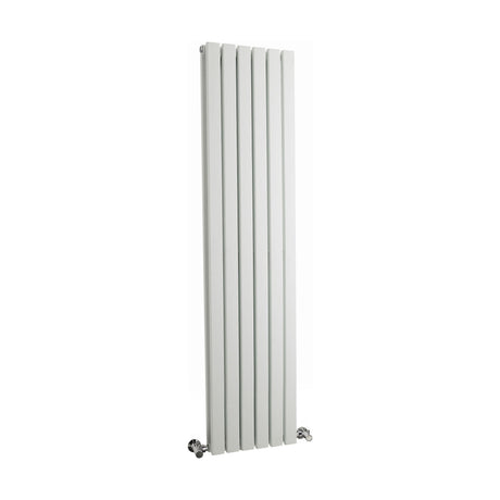 [BHLUW43] Edingale Modern Square Vertical Double Panel Radiator - Choice of Size and Colour - Cutout