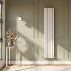 [BHLUW44] Edingale Modern Square Vertical Double Panel Radiator - Choice of Size and Colour - Lifestyle 1