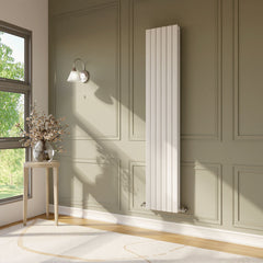 [BHLUW44] Edingale Modern Square Vertical Double Panel Radiator - Choice of Size and Colour - Lifestyle 2