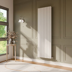 [BHLUW47D] Edingale Modern Square Vertical Double Panel Radiator - Choice of Size and Colour - Lifestyle 2