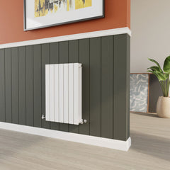 [BHLUW54D] Edingale Contemporary Square Horizontal Double Panel Radiator - Choice of Size and Colour - Lifestyle 2