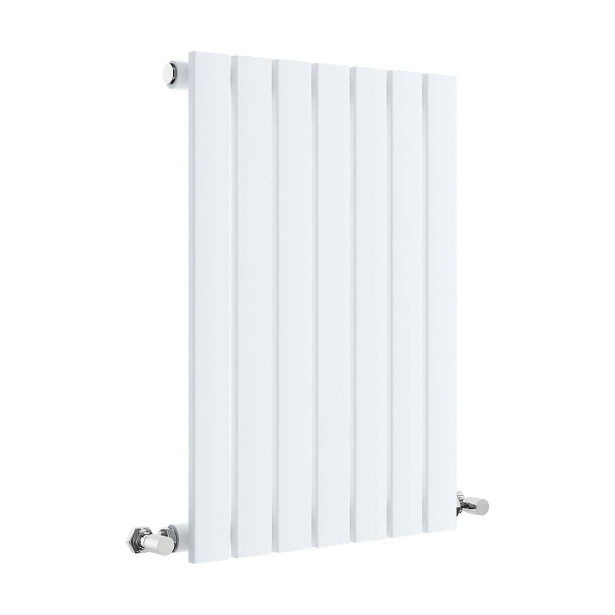 [BHLUW54] Balterley Lucia Square Horizontal Single Panel Radiator, 600mm x 412mm - Satin White - Cutout
