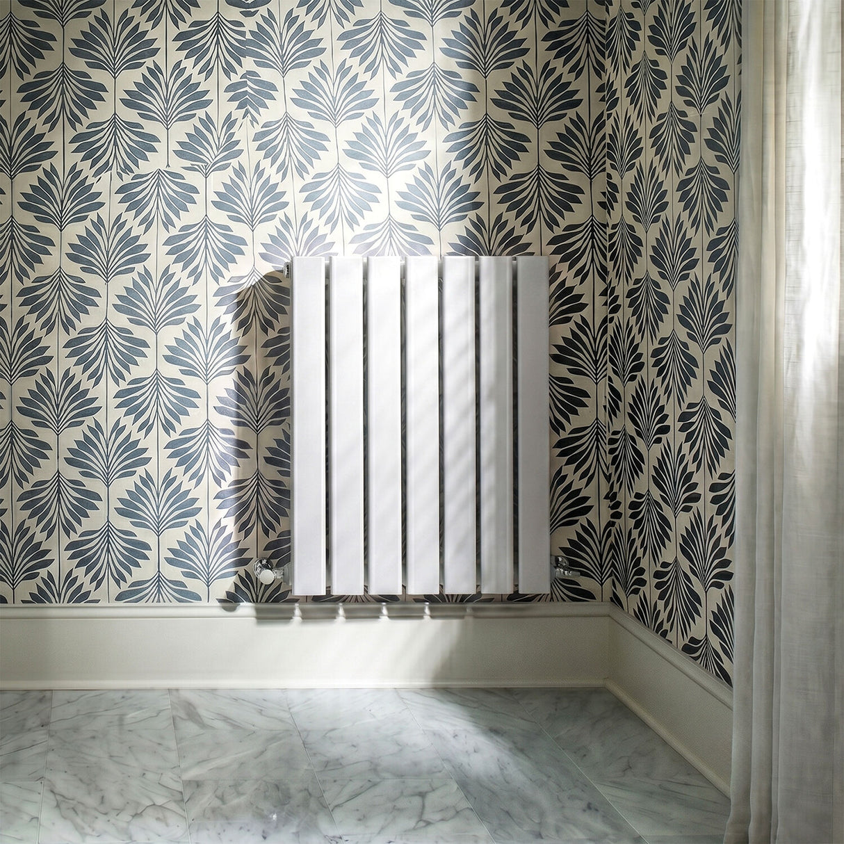 [BHLUW54] Edingale Square Horizontal Single Panel Radiator, Choice of Size and Colour - Silo