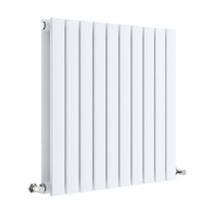 [BHLUW55D] Edingale Contemporary Square Horizontal Double Panel Radiator - Choice of Size and Colour - Cutout