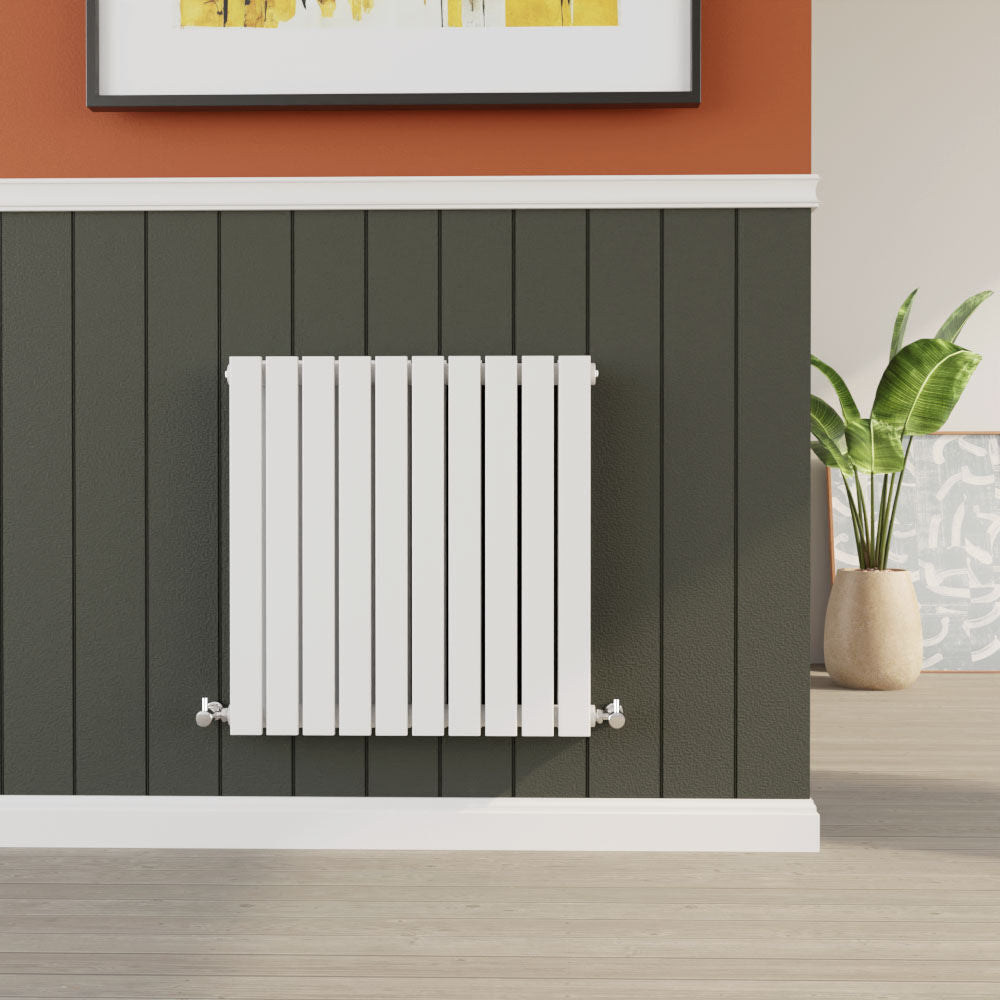 [BHLUW55D] Edingale Contemporary Square Horizontal Double Panel Radiator - Choice of Size and Colour - Lifestyle 1
