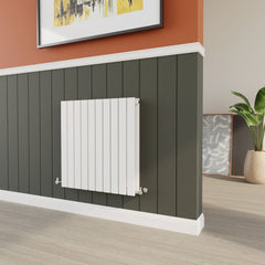 [BHLUW55D] Edingale Contemporary Square Horizontal Double Panel Radiator - Choice of Size and Colour - Lifestyle 2