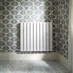 [BHLUW55D] Edingale Contemporary Square Horizontal Double Panel Radiator - Choice of Size and Colour - Silo