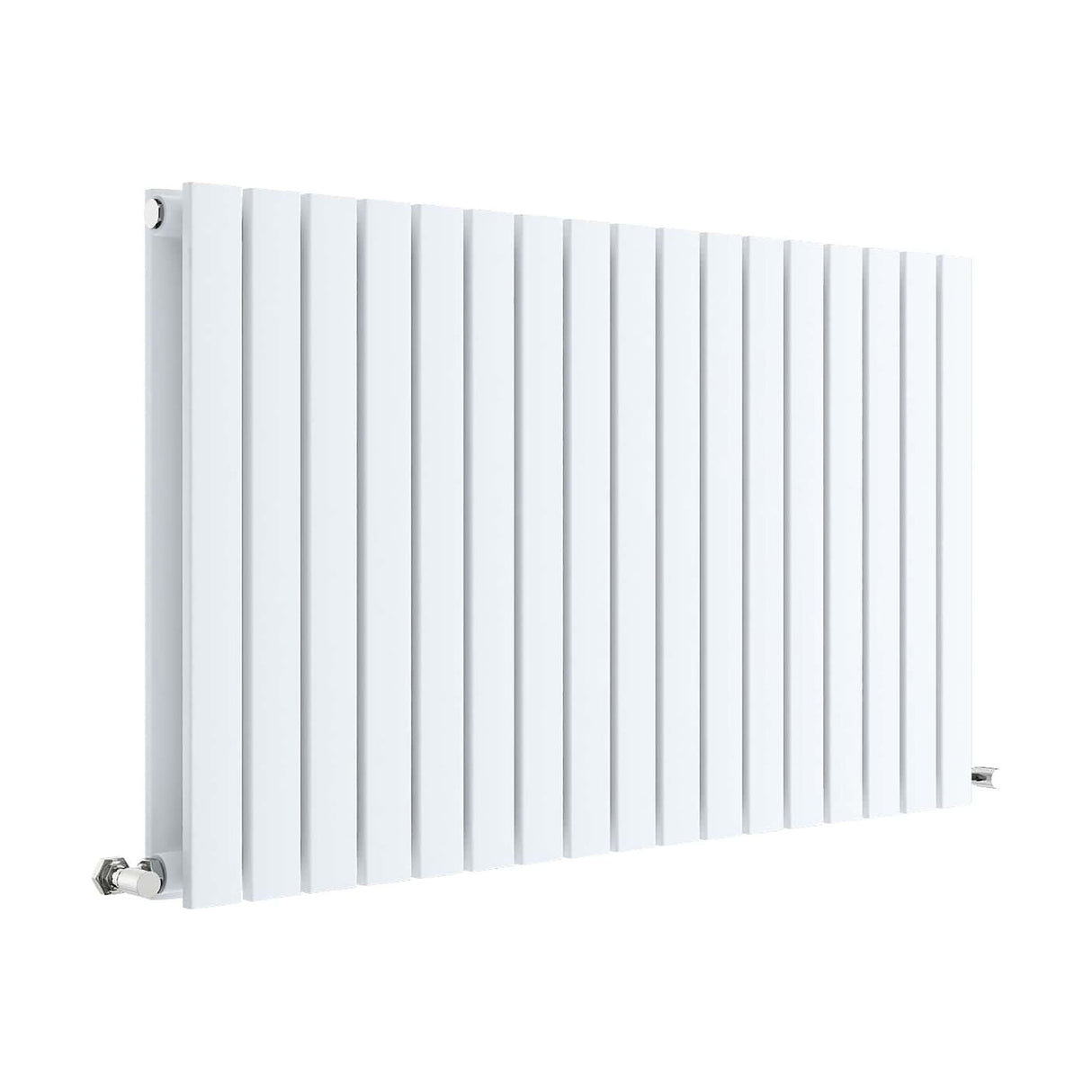 [BHLUW56D] Edingale Contemporary Square Horizontal Double Panel Radiator - Choice of Size and Colour - Cutout