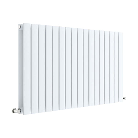 [BHLUW56D] Edingale Contemporary Square Horizontal Double Panel Radiator - Choice of Size and Colour - Cutout