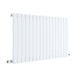 [BHLUW56] Balterley Lucia Square Horizontal Single Panel Radiator, 600mm x 992mm - Satin White - Cutout