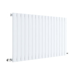 [BHLUW56] Balterley Lucia Square Horizontal Single Panel Radiator, 600mm x 992mm - Satin White - Cutout