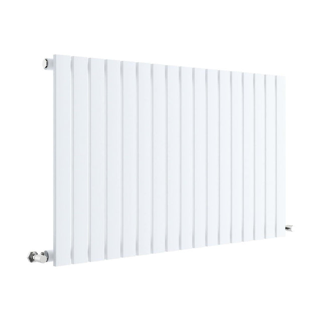 [BHLUW56] Balterley Lucia Square Horizontal Single Panel Radiator, 600mm x 992mm - Satin White - Cutout