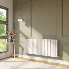 [BHLUW59D] Edingale Contemporary Square Horizontal Double Panel Radiator - Choice of Size and Colour - Lifestyle 2