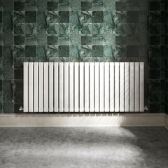 [BHLUW59D] Edingale Contemporary Square Horizontal Double Panel Radiator - Choice of Size and Colour - Silo