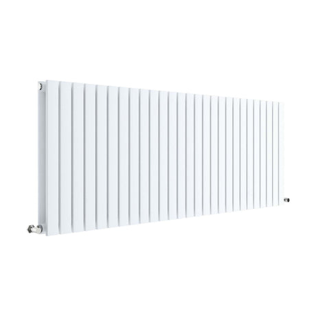 [BHLUW60D] Edingale Contemporary Square Horizontal Double Panel Radiator - Choice of Size and Colour - Cutout