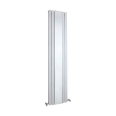 [BHLUW64] Edingale Square Vertical Double Panel Radiator with Mirror, 3344 BTU, 1800mm x 354mm - Choice of Colour - Cutout