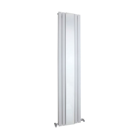 [BHLUW64] Edingale Square Vertical Double Panel Radiator with Mirror, 3344 BTU, 1800mm x 354mm - Choice of Colour - Cutout