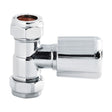 [BHRV004] Straight Round Radiator Valves, Sold in Pairs - Chrome - Cutout