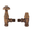 [BHRV006] Heating Accessories Thermostatic Radiator Valve Pack, Antique Brass - Cutout