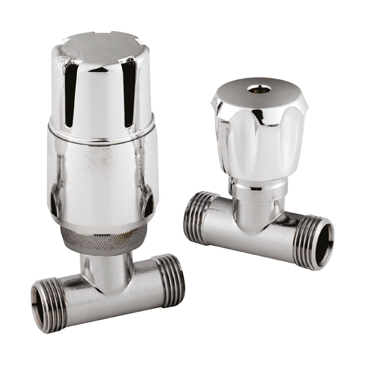 Balterley Contemporary Straight Thermostatic Radiator Valves (Pairs)
