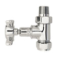 [BHRV379] Balterley Heating Crosshead Straight Radiator Valve Pack (Pairs) - Chrome - Cutout