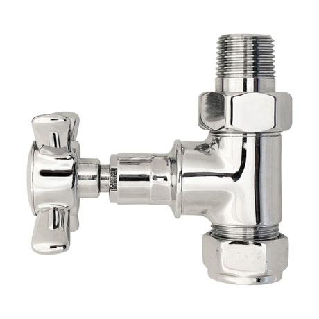 [BHRV379] Balterley Heating Crosshead Straight Radiator Valve Pack (Pairs) - Chrome - Cutout