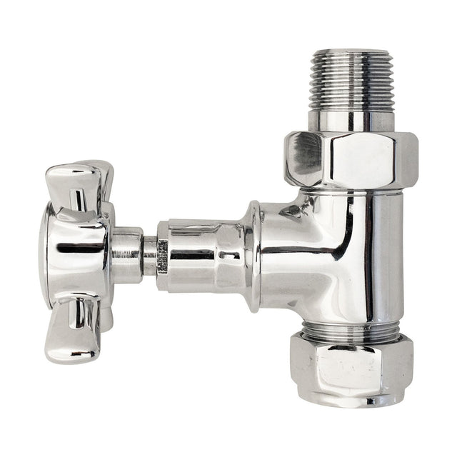 [BHRV379] Balterley Heating Crosshead Straight Radiator Valve Pack (Pairs) - Chrome - Cutout