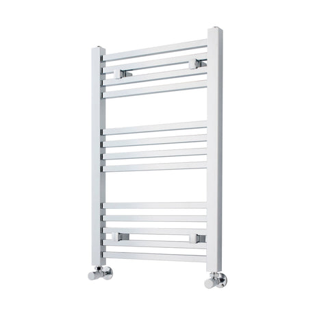 [BHSL108] Balterley Contemporary Heated Vertical Towel Ladder Rail with Square Rails, 782 BTU, 800mm x 500mm Bathroom Radiator - Chrome - Cutout