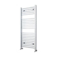 [BHSL109] Balterley Contemporary Heated Vertical Towel Ladder Rail with Square Rails, 1167 BTU, 1200mm x 500mm Bathroom Radiator - Chrome - Cutout