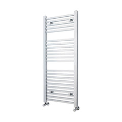[BHSL109] Balterley Contemporary Heated Vertical Towel Ladder Rail with Square Rails, 1167 BTU, 1200mm x 500mm Bathroom Radiator - Chrome - Cutout