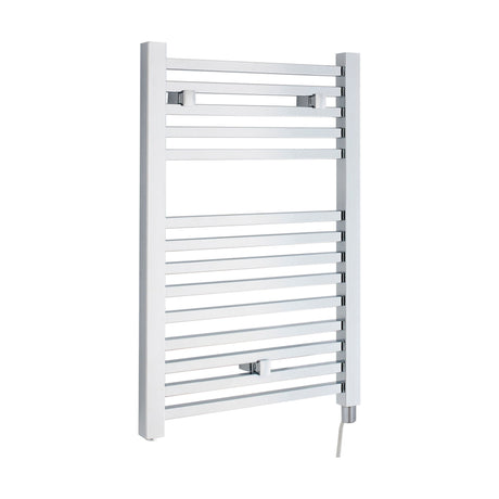 [BHSL150] Electric Vertical Square Towel Rail with 14 Rails - 690mm x 500mm - 200 Watt - Chrome - Cutout