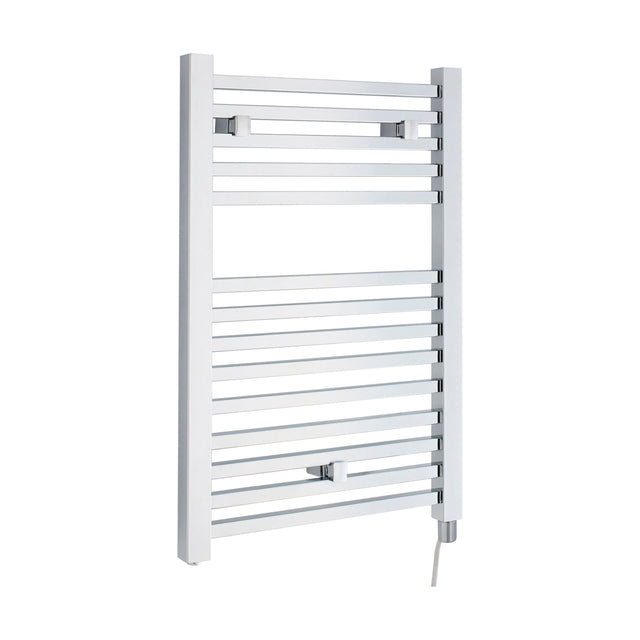 [BHSL150] Electric Vertical Square Towel Rail with 14 Rails - 690mm x 500mm - 200 Watt - Chrome - Cutout
