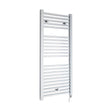 [BHSL151] Electric Vertical Square Towel Rail with 22 Rails - 1110mm x 500mm - 300 Watt - Chrome - Cutout