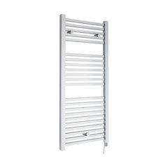 [BHSL151] Electric Vertical Square Towel Rail with 22 Rails - 1110mm x 500mm - 300 Watt - Chrome - Cutout