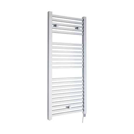 [BHSL151] Electric Vertical Square Towel Rail with 22 Rails - 1110mm x 500mm - 300 Watt - Chrome - Cutout