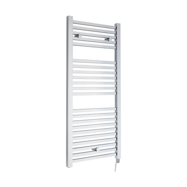 [BHSL151] Electric Vertical Square Towel Rail with 22 Rails - 1110mm x 500mm - 300 Watt - Chrome - Cutout