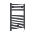 [BHSL152] Electric Vertical Square Towel Rail with 14 Rails - 690mm x 500mm - 300 Watt - Anthracite - Cutout