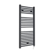 [BHSL153] Electric Vertical Square Towel Rail with 22 Rails - 1110mm x 500mm - 500 Watt - Anthracite - Cutout
