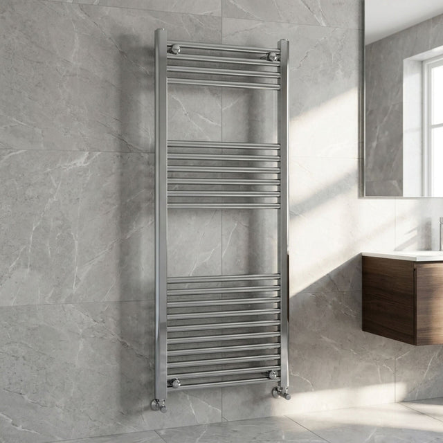 [BHSL35012] Round Straight Towel Radiator 1200x500 - Silo