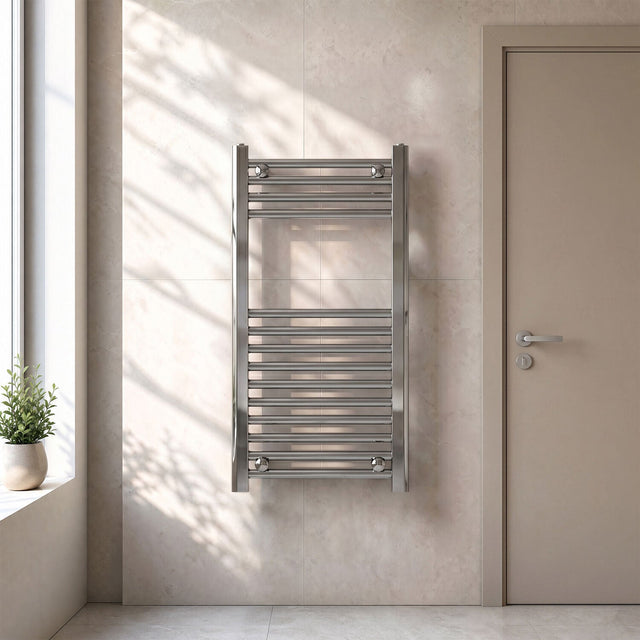 [BHSL35080] Round Straight Towel Radiator 800x500 - Silo
