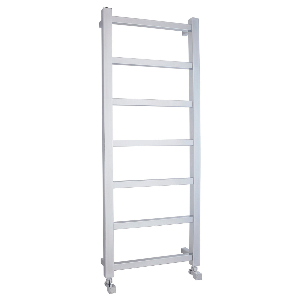 [BHSL375] Contemporary Wall Mounted Heated Towel Rail with Square Rails, Choice of Size - Cutout