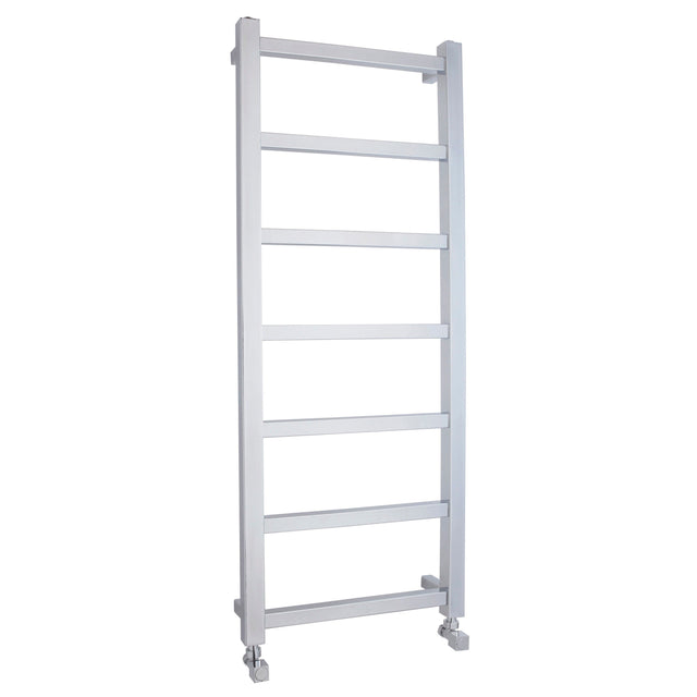 [BHSL375] Contemporary Wall Mounted Heated Towel Rail with Square Rails, Choice of Size - Cutout