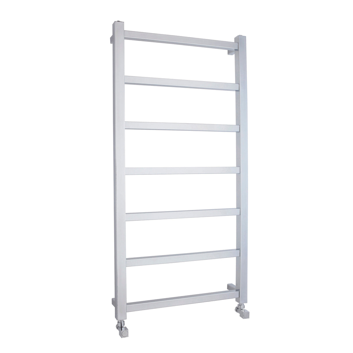 [BHSL376] Contemporary Wall Mounted Heated Towel Rail with Square Rails, Choice of Size - Cutout
