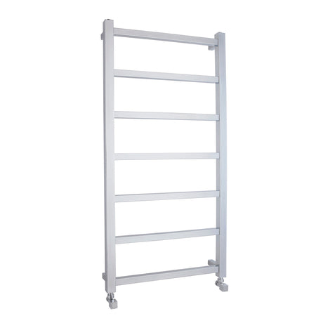 [BHSL376] Contemporary Wall Mounted Heated Towel Rail with Square Rails, Choice of Size - Cutout