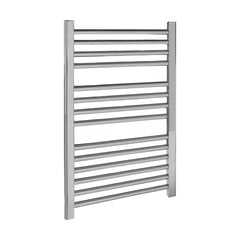 [BHSL381] Heated Vertical Towel Rail with Straight Rails - 679 BTU - 700mm x 500mm - Chrome - Cutout