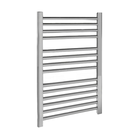 [BHSL381] Heated Vertical Towel Rail with Straight Rails - 679 BTU - 700mm x 500mm - Chrome - Cutout