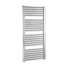 [BHSL382] Heated Vertical Towel Rail with Straight Rails - 1096 BTU - 1100mm x 500mm - Chrome - Cutout