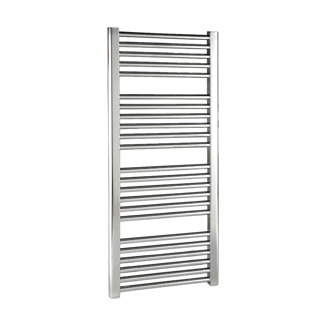 [BHSL382] Heated Vertical Towel Rail with Straight Rails - 1096 BTU - 1100mm x 500mm - Chrome - Cutout
