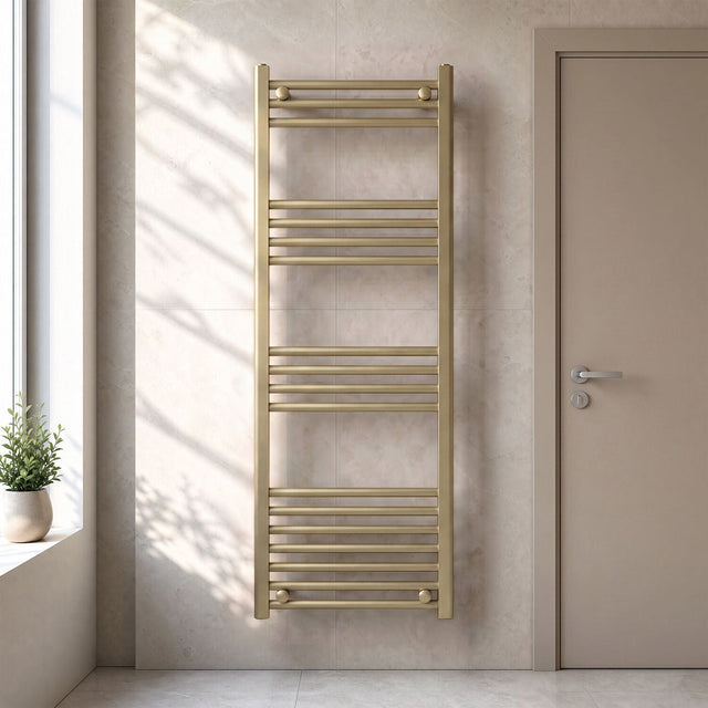 [BHSL85012] Balterley Straight Towel Radiator - 1200 x 500mm - Silo